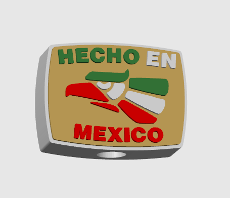 Hecho En Mexico Straw Charm