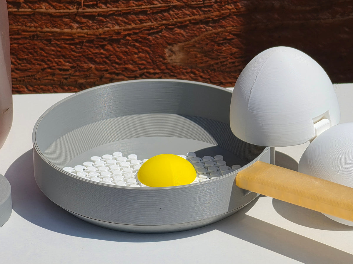 3D Printed Toddler Pretend Play Food Sets | Pasta & Egg Bundles