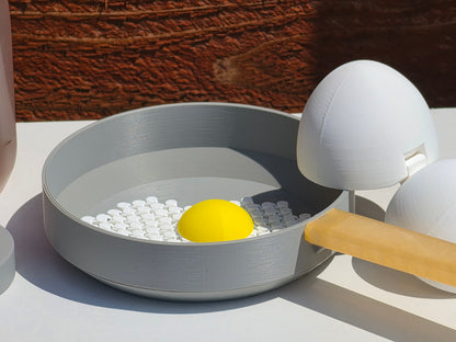 3D Printed Toddler Pretend Play Food Sets | Pasta & Egg Bundles